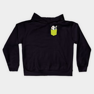 Kawaii Albatross in Pocket Kids Hoodie